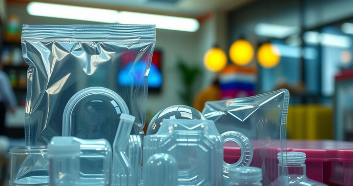 Embalagem plástica transparente como solução versátil e segura